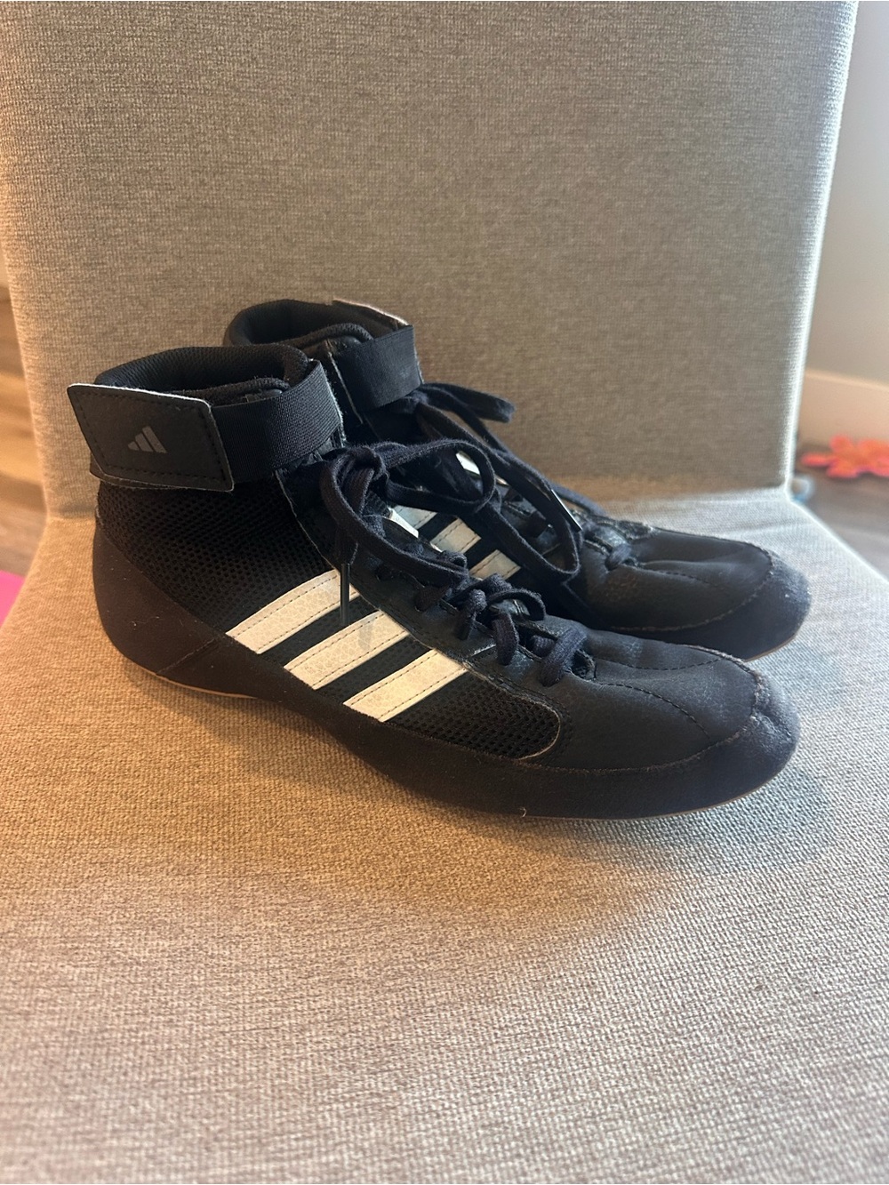 Black Adidas Wrestling Shoes